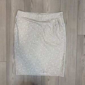 RipSkirt Hawaii Wrap Skirt Women's XL Gray Floral Length 3 Adjustable